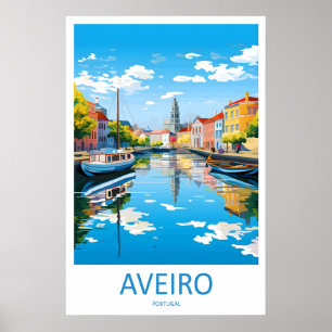 Aveiro Nationaal Ski Poster Vintage Park Reizen