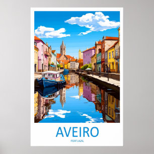 Aveiro Vintage Reisposter Ski Nationaal Park Poster