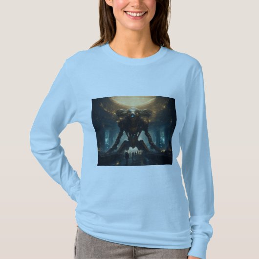 Avengers vs Cyborgs: Clash in de Tech Nexus T-shirt (Voorkant)