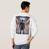 Avengers vs. Cyborgs: Epic Battle T-Shirt Design (Achterkant volledig)