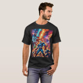 Avengers vs. Cyborgs Industrial Showdown T-Shirt (Devant entier)