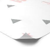 Aventure Affiche de bienvenue rose fille (Coin)