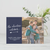 Aventure Arrow Script Nouvel An Carte photo (Debout devant)