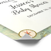 Aventure Attend Baby shower Affiches de bienvenue  (Coin)