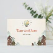 Aventure attend la carte d'insertion RSVP Carte de (Debout devant)