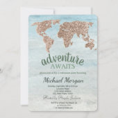 Aventure Attend Parties scintillant Carte Mondiale (Devant)