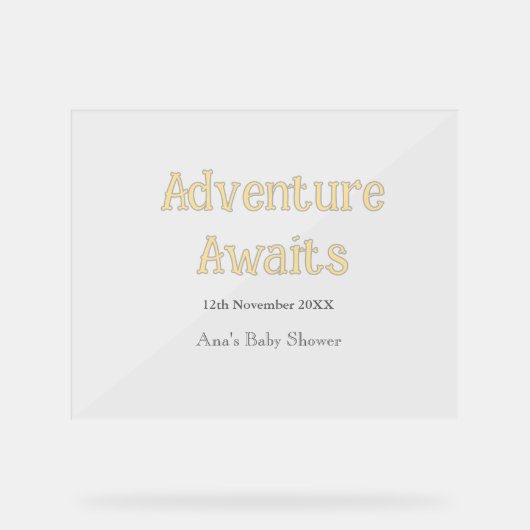 Aventure attendue faire-part de naissance ajouter (Recto)