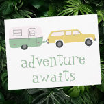 AVENTURE ATTENTE Camping Trailer RV<br><div class="desc">Découvrez cette jolie bande-annonce de camping avec le message "AVENTURE ATTENTES". Vous pouvez toujours modifier et ajouter votre propre texte. Faites-moi savoir si vous voulez quelque chose fait sur mesure. Et assurez-vous de consulter ma boutique pour plus de produits et de designs. Si vous l'achetez, merci ! N'oubliez pas de...</div>