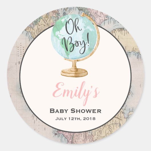 Aventure Commence à Favoriser Sticker étiquette (Devant)