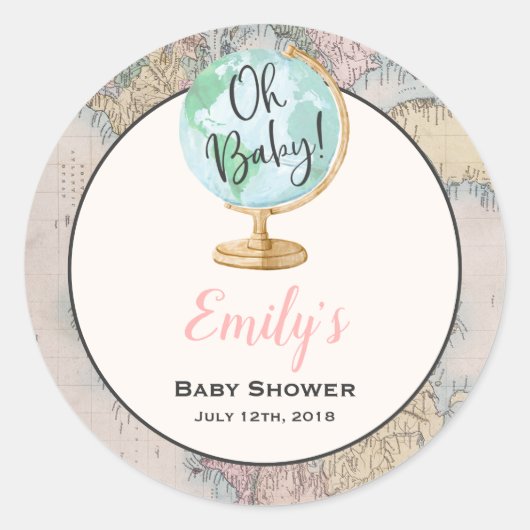 Aventure Commence à Favoriser Sticker étiquette (Devant)