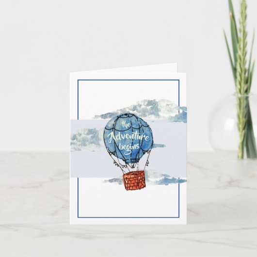 Aventure commence Félicitations Carte de voeux (Devant)