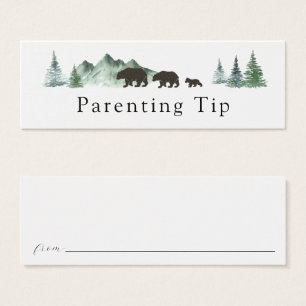 Aventure commence l'ours Parenting Tip Card