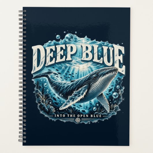 Aventure de baleine bleu profond océan (Devant)