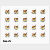 Aventure de chiot mignon Autocollant (Feuille)