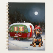 Aventure de Noël de la caravane Doberman d'hiver (Devant)