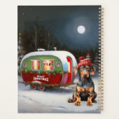 Aventure de Noël de la caravane Doberman d'hiver (Dos)