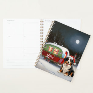 Aventure de Noël en caravane avec un bouvier berno