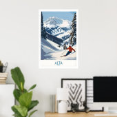 Aventure de ski à Alta Utah - Impression de Wasatc (Bureau à domicile)