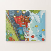 Aventure de train d'animaux puzzle (Horizontal)