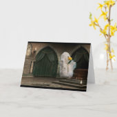 Aventure d'Halloween. Carte de vœux (Fleur jaune)