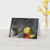 Aventure d'Halloween. Carte de vœux (Fleur jaune)