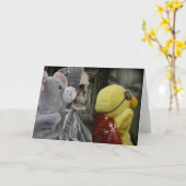 Aventure d'Halloween. Carte de vœux (Fleur jaune)