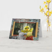 Aventure d'Halloween. Carte de vœux (Fleur jaune)