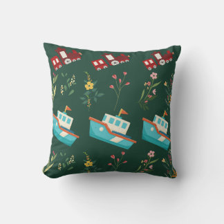 Aventure Duo enfants coussin : Bateaux & traques