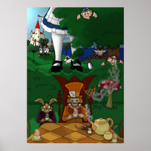 Aventure en affiche du pays des merveilles -