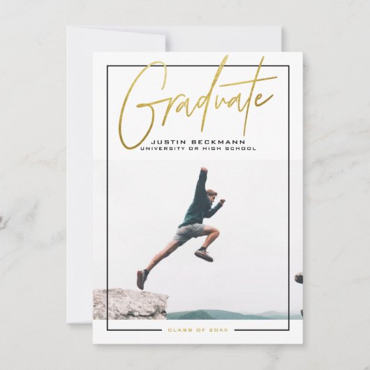 Aventure | Faire-part d'obtention d'un diplôme de  (Devant)