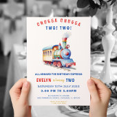 Aventure ferroviaire modifiable Invitation d'anniv