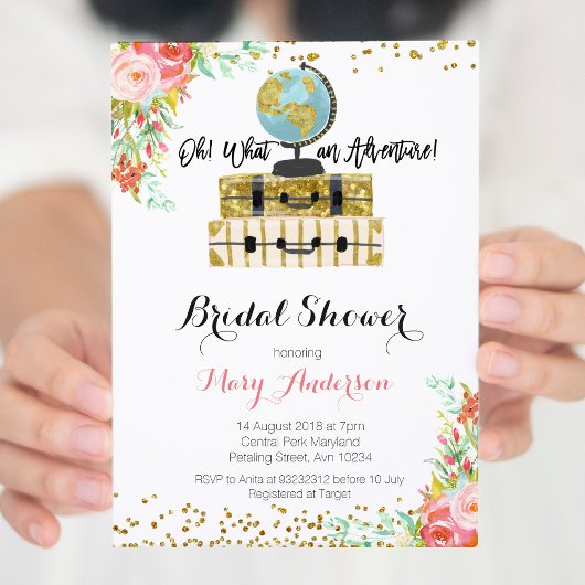 Aventure Floral Bridal Douche Invitation