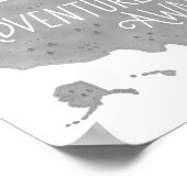 Aventure grise attend Carte États-Unis Décoration  (Coin)