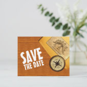 Aventure Mariage Enregistrer la date Carte postale (Debout devant)