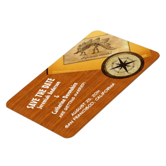 Aventure Mariage Enregistrer la date Magnet (Côté Gauche)