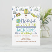 Aventure originale 1er anniversaire Invitation (Debout devant)