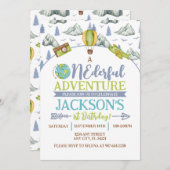 Aventure originale 1er anniversaire Invitation (Devant / Derrière)