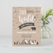 Aventure sauvage Première invitation d'anniversair (Debout devant)