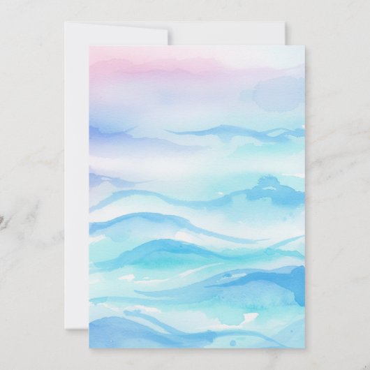 Aventure sous-marine Invitation d'anniversaire (Dos)