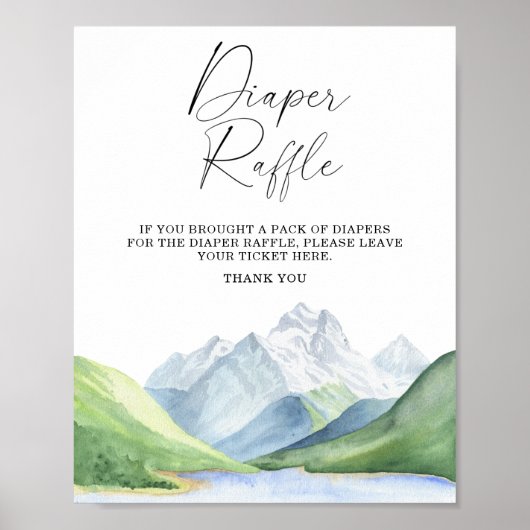 Aventure temps! - affiche de tombola de couches (Devant)