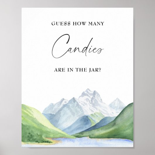 Aventure temps! Devinez combien de bonbons Affiche (Devant)