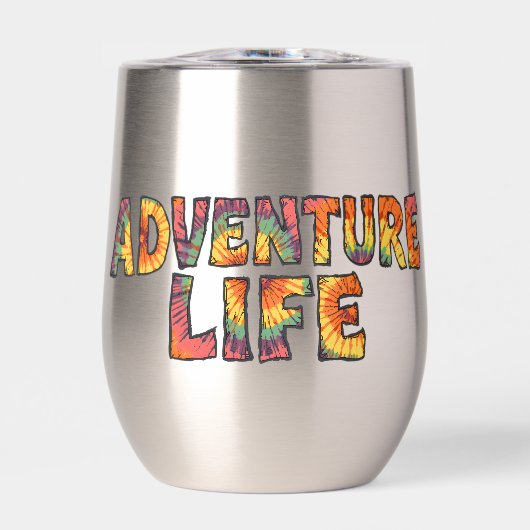 Aventure Vie Tie Dye Explorer Plus Hippie Randonné (Avant)