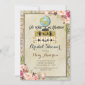 Aventure Vintage douche nuptiale Invitation (Devant)