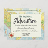 Aventure | Voyage | Invitation carte postale (Devant / Derrière)