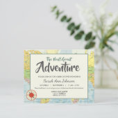 Aventure | Voyage | Invitation carte postale (Debout devant)