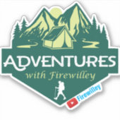 Aventures avec sticker en vinyle Firewilley (Devant)