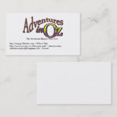 Aventures dans l'once - cartes de visite (Devant / Derrière)