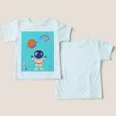 Aventures de dessins animés Spaceman. (Design Recto & Verso)