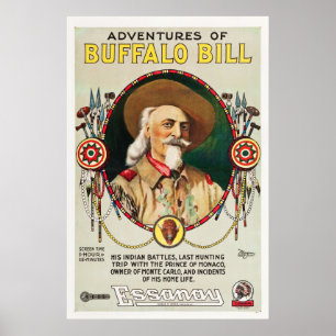 Aventures of Buffalo Bill -  poster van 1917