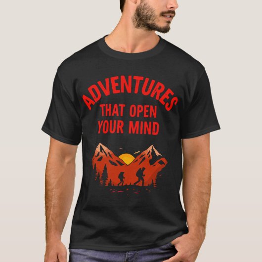 Aventures Qui Ouvrent Votre Esprit T-Shirt Design (Devant)